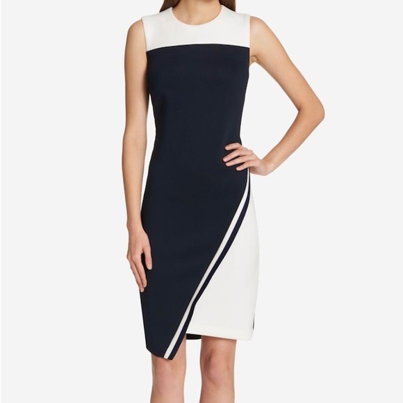 Tommy Hilfiger Dresses & Skirts - Tommy Hilfiger Black & White Sheath Dress Size 16